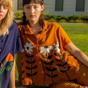Big Bud Press - Big Daisy Western Paint Stamp Pantry Button Up